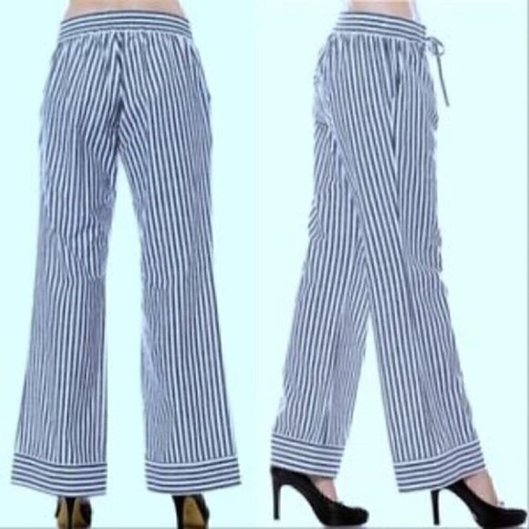Nautical Wide Legged Pants - Picture 2 of 2